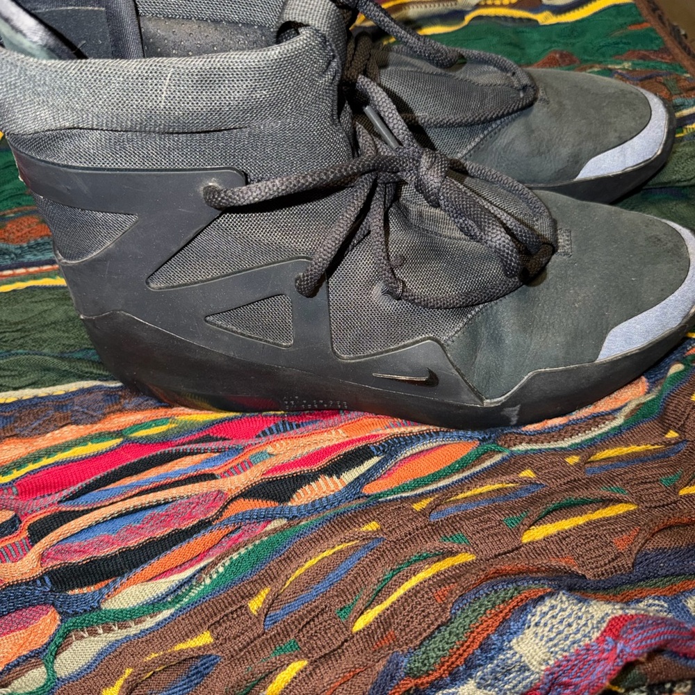 Rare NIKE x Fear Of God “Triple Black” Sneakers 2020 Release w/ box - Picture 2 of 16